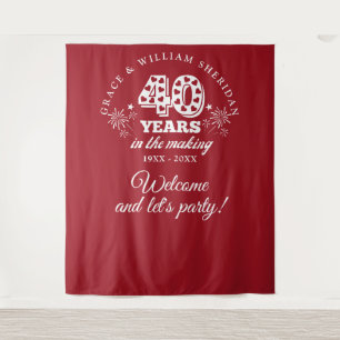 In The Making 40th Anniversary Photo Backdrop Tapestry