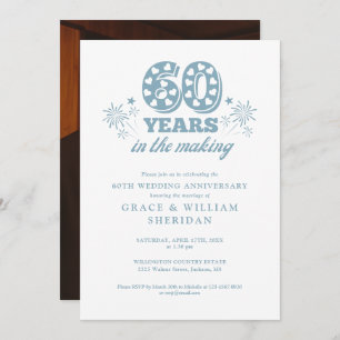 In The Making 60th Wedding Anniversary Photo Invitation