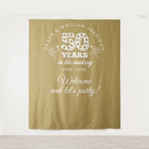 In The Making Gold 50th Anniversary Photo Prop Tapestry