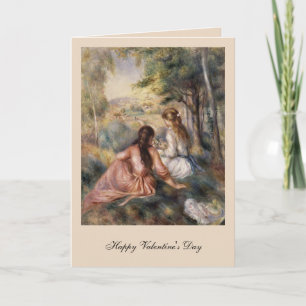 In the Meadow by Pierre-Auguste Renoir Holiday Card