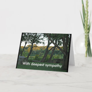 In the meadow sympathy card