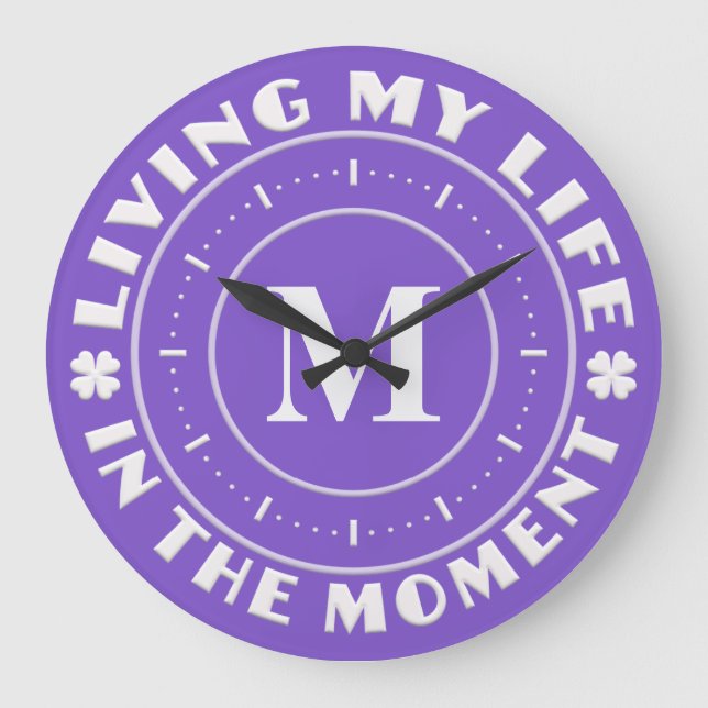 IN THE MOMENT custom wall clocks (Front)