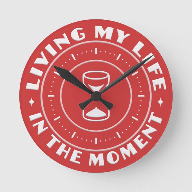 IN THE MOMENT custom wall clocks (Front)