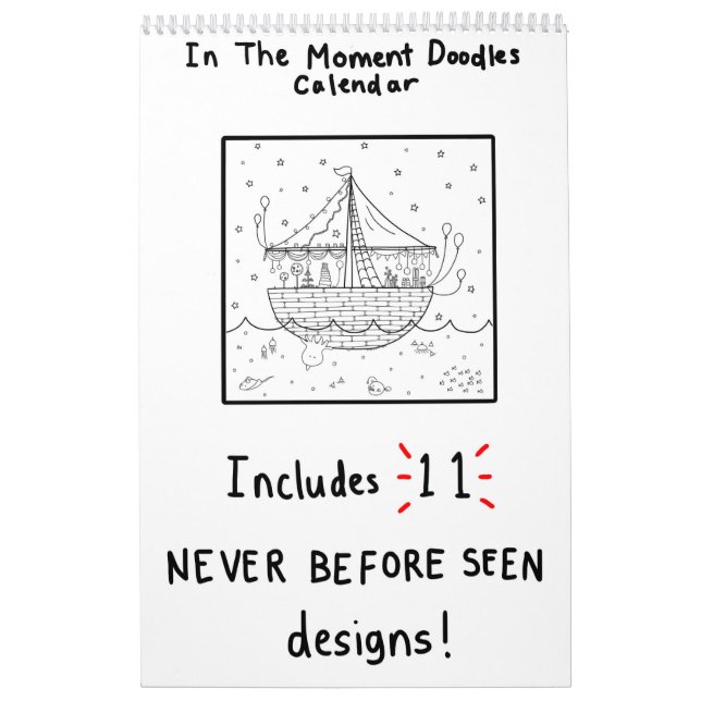 In the Moment Doodles Calendar (Cover)