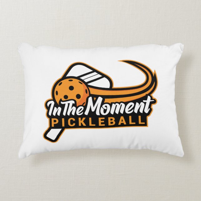 In The Moment Pickleball White Pillow Rectangle (Front)