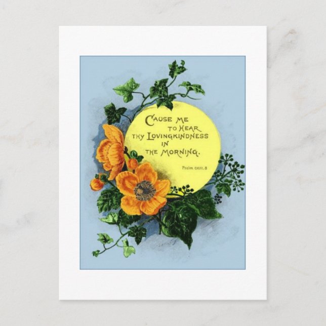 In The Morning. Postcard (Front)