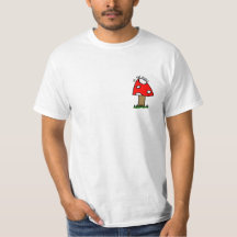 'In the moss' mushroom front pocket t-shirt