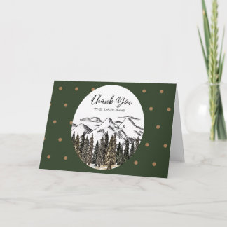 In the Mountains Thank You Card