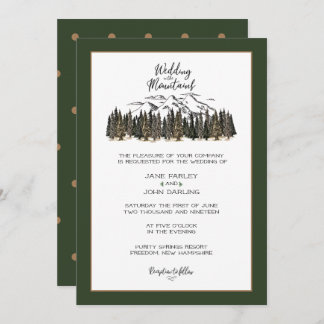In the Mountains Wedding Invitation