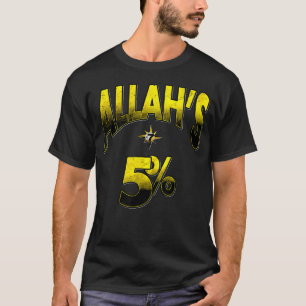 In The Name Of Allah 5 7 Half Moon Star T-Shirt