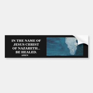 IN THE NAME OF JESUS CHRIST BUMPER STICKER