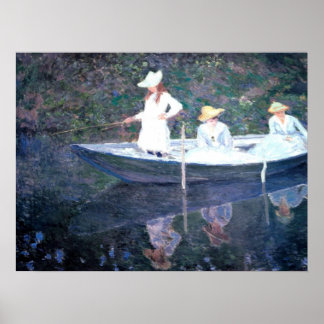 In the Norvegienne Boat at Giverny Poster