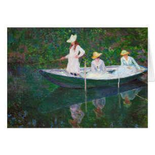 In the Norwegian Boat at Giverny Claude Monet