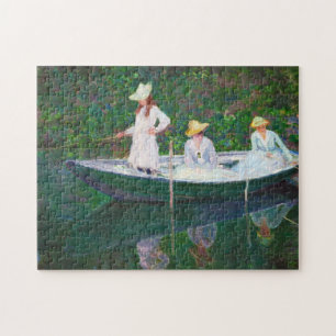 In the Norwegian Boat at Giverny Claude Monet Jigsaw Puzzle