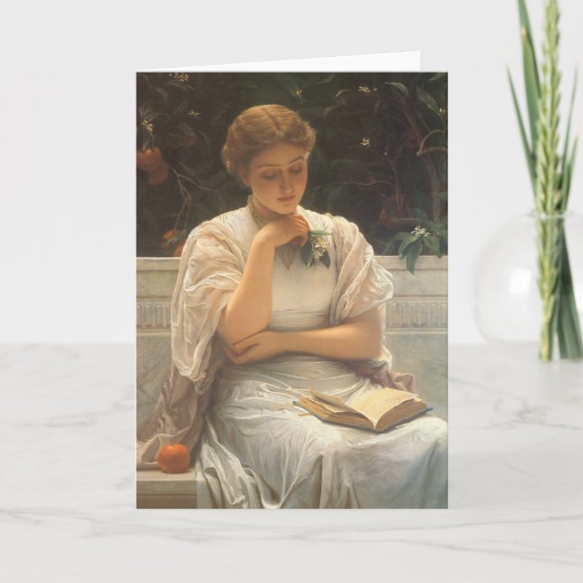 In the Orangery by Charles Edward Perugini Card (Front)