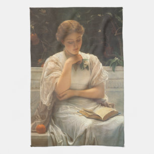 In the Orangery by Charles Edward Perugini Tea Towel