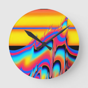 In the Panned Flash of Synthetic Forms - Ken Gauge Round Clock