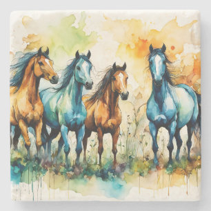 In the Pasture Stone Coaster