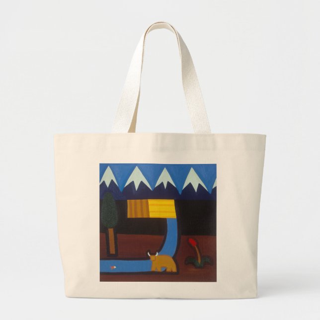 In the Peruvian Mountains 2006 Large Tote Bag (Front)