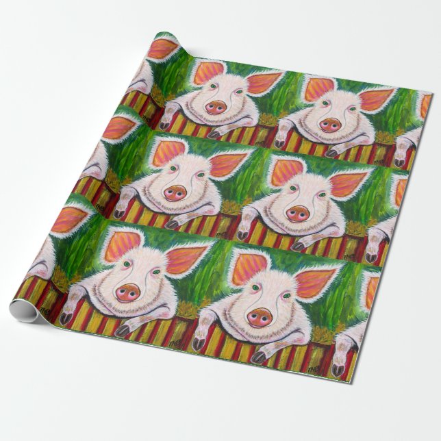 In the Pig Pen Wrapping Paper (Unrolled)