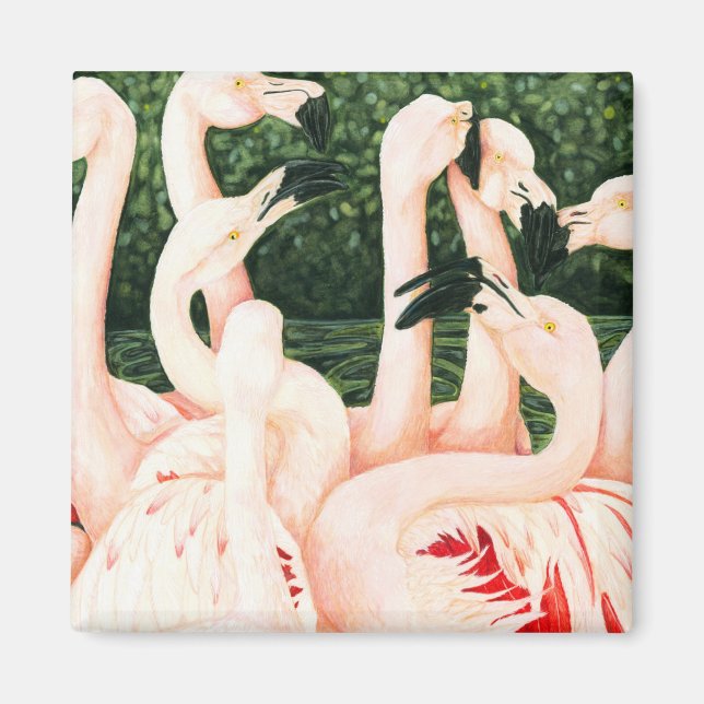 In The Pink - Flamingos Magnet (Front)