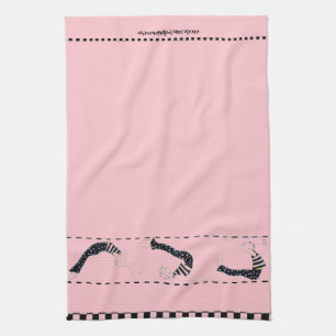 In the Pink Pilates Work-Out Tea Towel