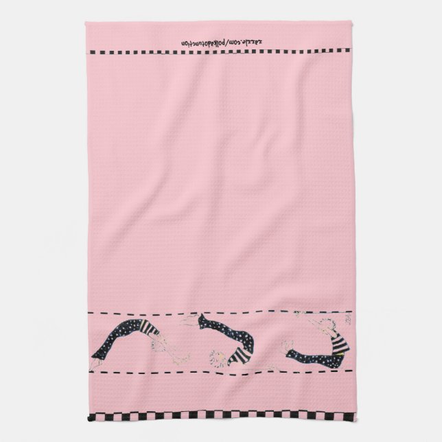 In the Pink Pilates Work-Out Tea Towel (Vertical)