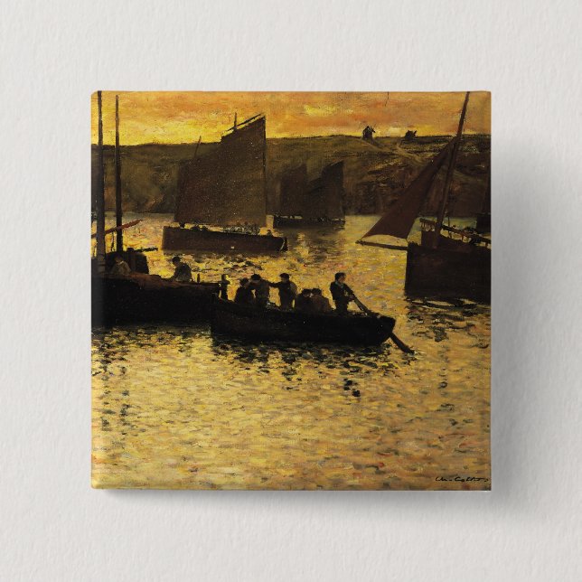 In the Port, 1895 15 Cm Square Badge (Front)