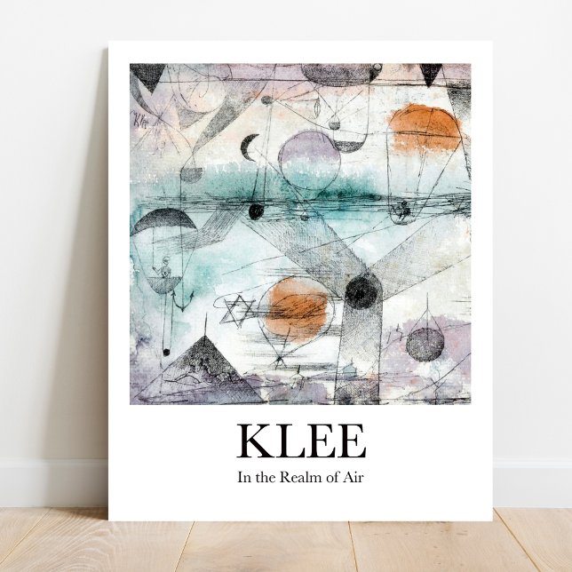 In the Realm of Air by Paul Klee Poster (Klee's vibrant "In the Realm of Air" poster! Own this whimsical masterpiece!)