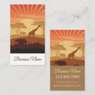 In The Safari Business Card