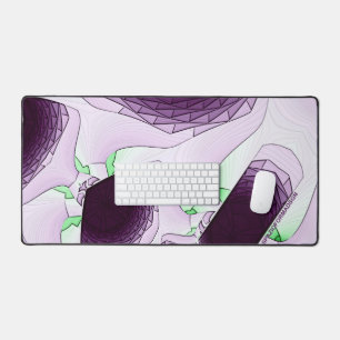 In the shade of colour Violet Desk Mat