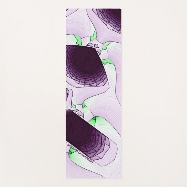 In the shade of colour Violet Yoga Mat (Front)