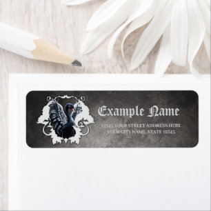 In the shadow of elegance: A black swan. Return Address Label