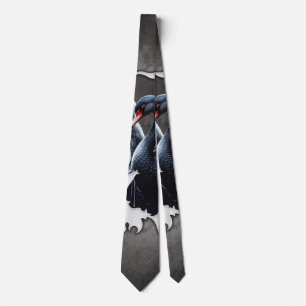 In the shadow of elegance: A black swan. Tie