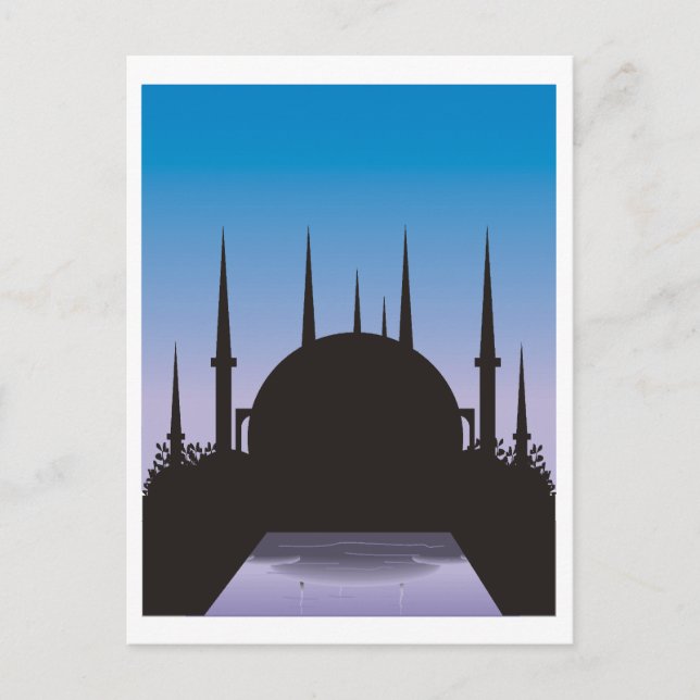 In the Shadow of Mecca Postcard (Front)