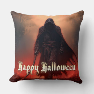 In the shadow of the Grim Reaper - Halloween Cushion