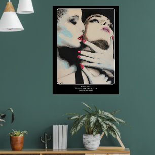 'In the Shadows' Painting on a  Poster