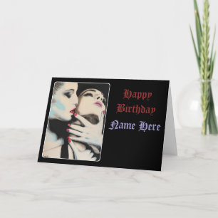 'In the Shadows' Painting on a  Thank You Card