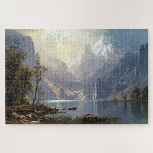 In the Sierras, Lake Tahoe, Albert Bierstadt Jigsaw Puzzle (Horizontal)