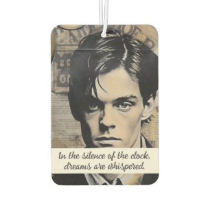 In the silence of the clock, dreams are whispered. car air freshener