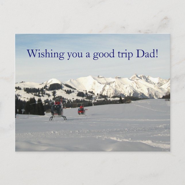 In the snowy heights! postcard (Front)