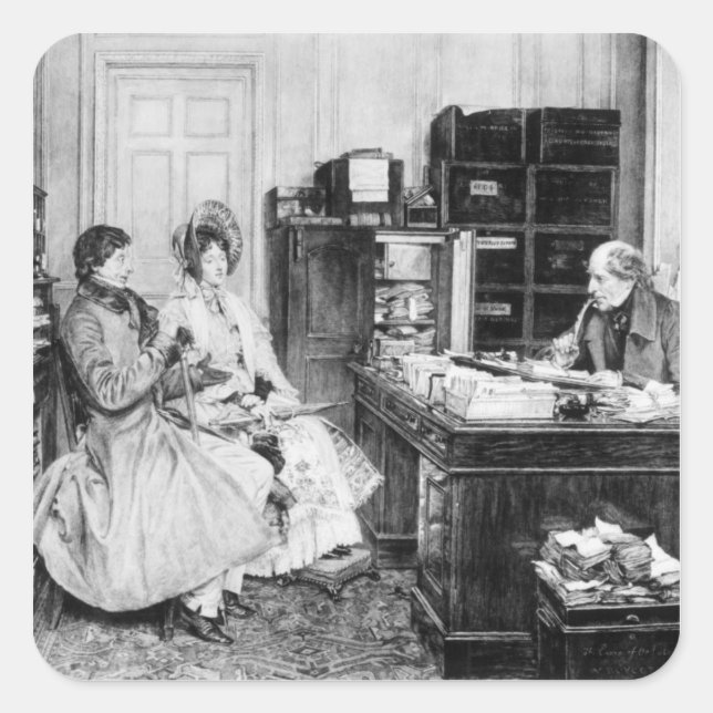 In the Solicitor's Office Square Sticker (Front)