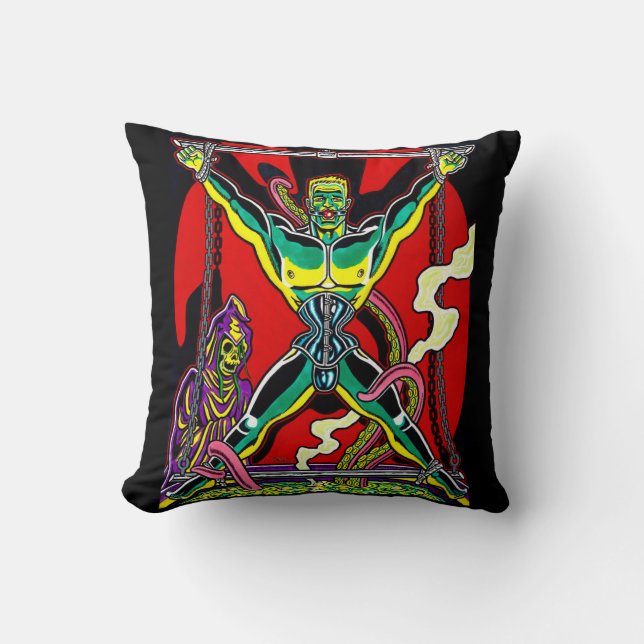 "In the Soup" Throw Pillow (Front)