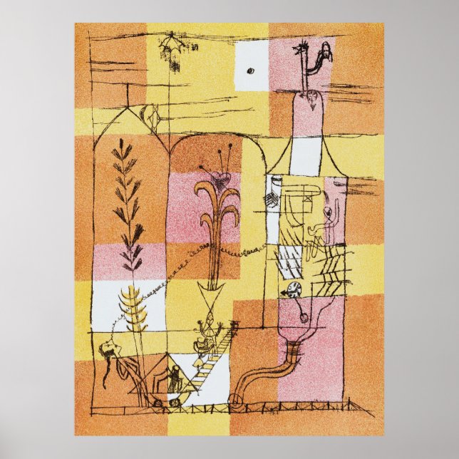 In the Spirit of Hoffmann (1921) by Paul Klee Poster (Front)