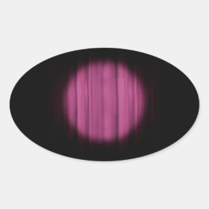 In the Spotlight Centre Stage Curtain Background Oval Sticker