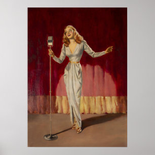 In the Spotlight Pin-Up Poster