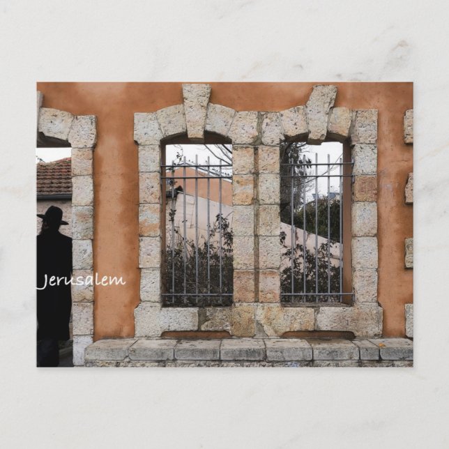 In the streets of jerusalem postcard (Front)