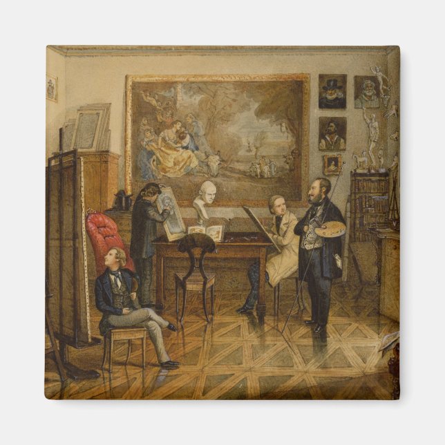 In the Studio of Miklos Barabas Magnet (Front)