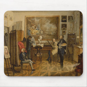 In the Studio of Miklos Barabas Mouse Pad