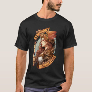 In the Symphony of Valour Art Nouveau Valkyrie T-Shirt